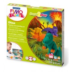 Набор: глина полимерная FIMO с игровыми элементами form&play "Динозавр"