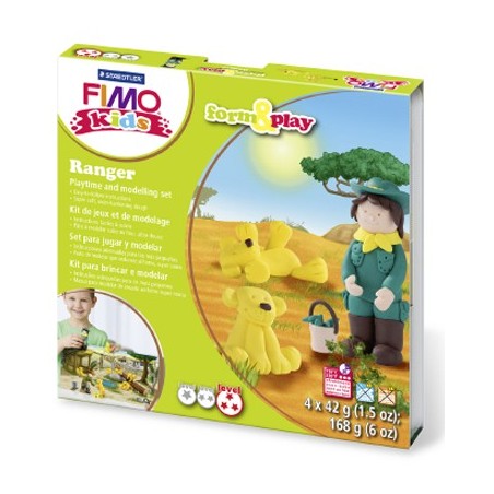 Набор: глина полимерная FIMO с игровыми элементами form&play "Рейнджер"