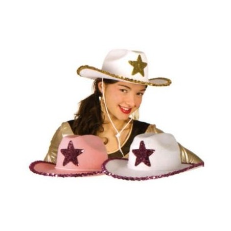 Шляпа шерифа, женская, 3 цв., войлок