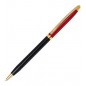 Ручка шарик."Flair" CARISHMA, красный с черным метал. корпус, цв.чернил синий