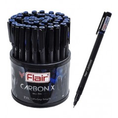 Ручка шарик. "Flair" CARBONIX, карбоновый корпус, 0,7мм, синяя