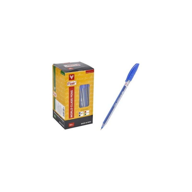 Ручка шарик. "Flair" NANO/NOKI,  пластик, 0,5мм, синяя