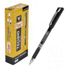 Ручка гелевая "Flair" TECHNO GEL 0,5мм, черная, с грипом, пластик