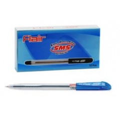 Ручка шарик. "Flair" SMS, пластик, синяя