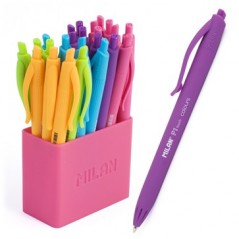 Ручка шарик.автомат. MILAN "P1 touch colours" ассорт.цвет.:7 роз.+6 фиол.+4 гол.+4 зел.+3 оранж.