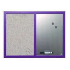 Доска комбинир. магнитно-маркерная и войлочная , пурпурная рамка 60x45 cm Крепеж настенный, в компл.