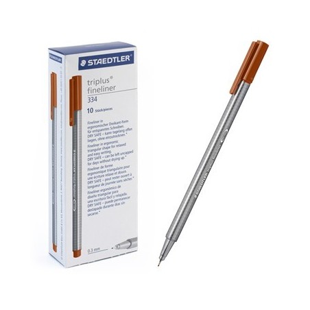 Ручка капиллярная STAEDTLER "Triplus" трехгр.,пластик, 0.3мм, цв.чернил: розовый  неон