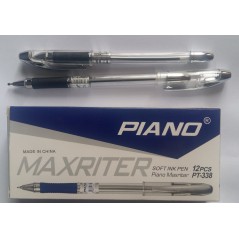 Ручка шариковая Piano PT-338 черная