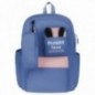 Рюкзак MESHU "Cloud blue", 43*30*13см, 1 отделение, 5 карманов, уплотненная спинка, в комплекте пенал 20*6см
