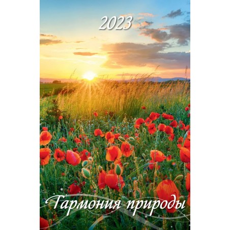 Календарь перекидной на ригеле "Гармония природы" 2023 год, 32х48см