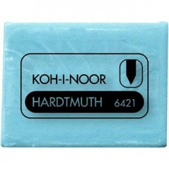 Ластик художественный голубой, в индивидуальной упаковке. Koh-i-noor