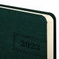 Ежедневник датированный 2023, BRAUBERG "Imperial", под кожу, зеленый, А5 138x213 мм