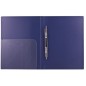 Папка пластиковая с металлическим скоросшивателем, с карманом,  Brauberg, цвет темно-синий