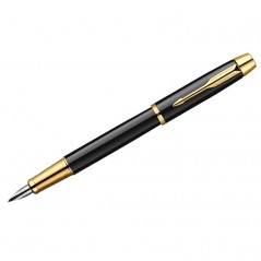 Перьевая ручка Parker "IM Black Lacquer GT" 0,8мм, подар.уп.