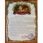 Письмо от Деда Мороза с деревянной елочной игрушкой в конверте