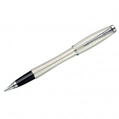 Перьевая ручка Parker "Urban PremiumPearl Metal Chiselled CT" 0,8мм, подар.уп.