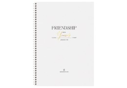 Тетрадь А4 на гребне Greenwich Line Friendship — бумага 80 г/м² для рабочих записей